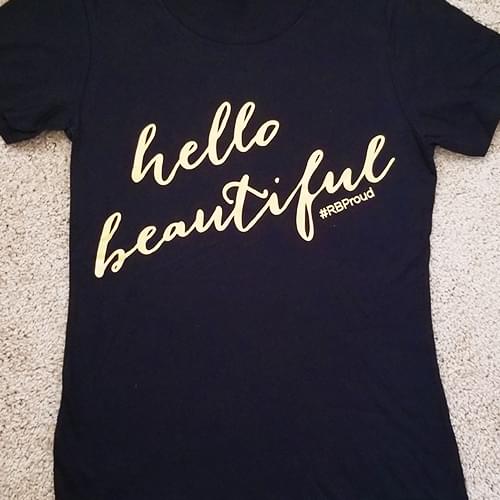 Black Women's Tee, Gold Foil - Image 3