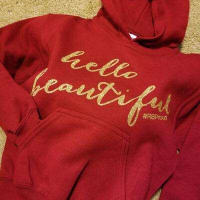 Youth Gold Glitter Hoodie Sweatshirt Collection