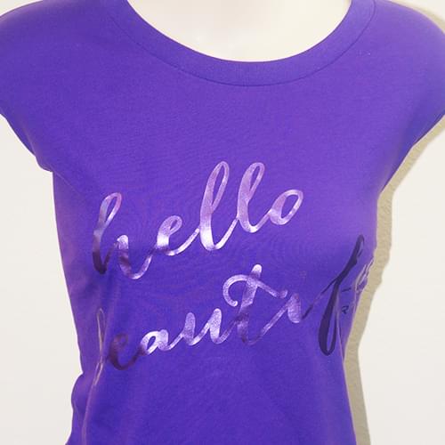 Purple Women's Tee, Purple Foil