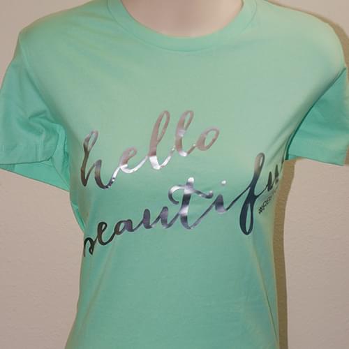 Celadon Women's Tee, Silver Foil - Image 2