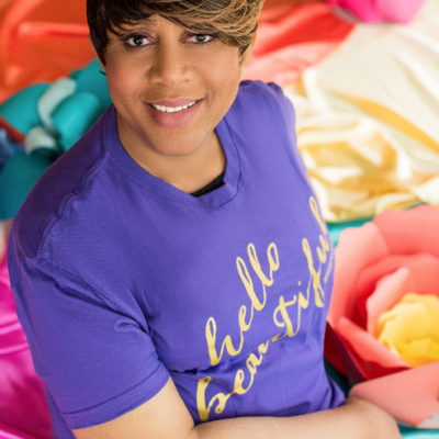 Purple Women's Tee, Gold Foil
