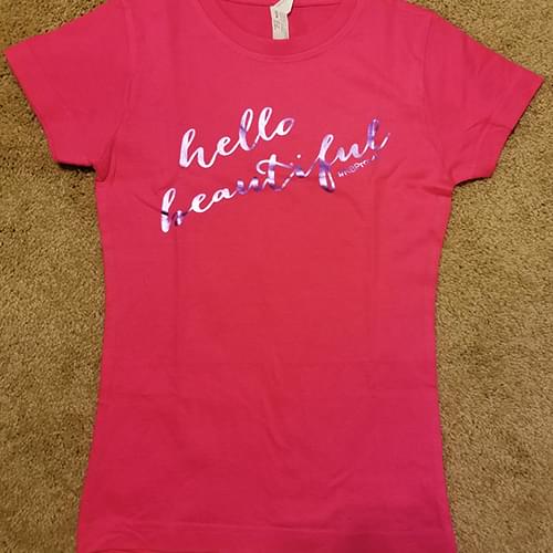 Black Women's Tee, Purple Foil - Image 5